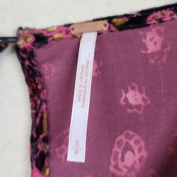 Free People Mirror Mirror Brocade Velour Small Dress - Picture 4 of 7